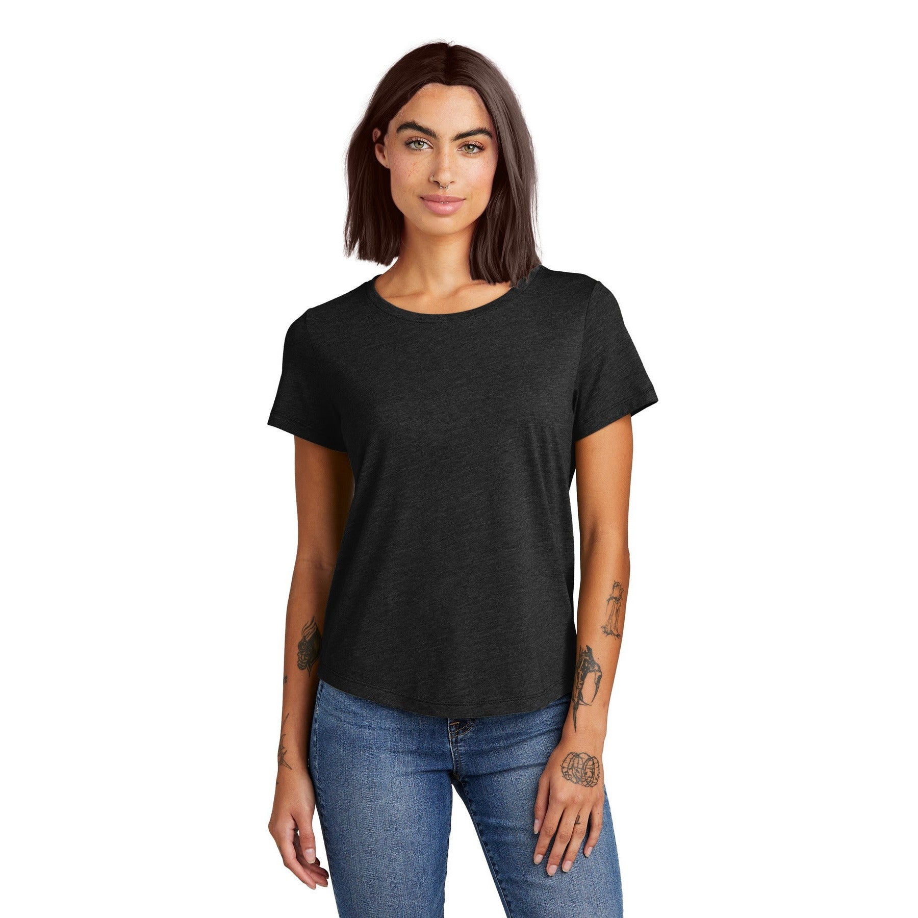 AllMade-Allmade® Women's Relaxed Tri-Blend Scoop Neck Tee AL2015-MedTech-5